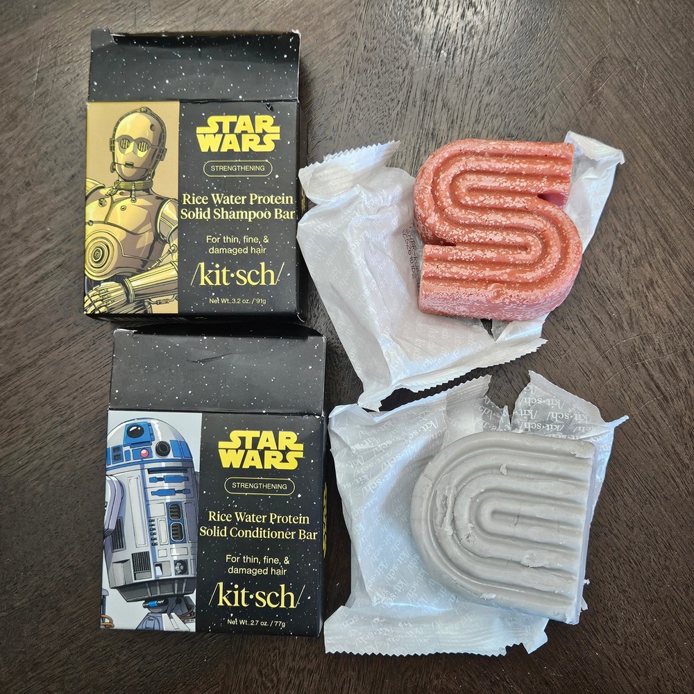 Kitsch Star Wars Solid Shampoo Conditioner Body Wash Set of 4 Rebel Suede Iris - Picture 5 of 7